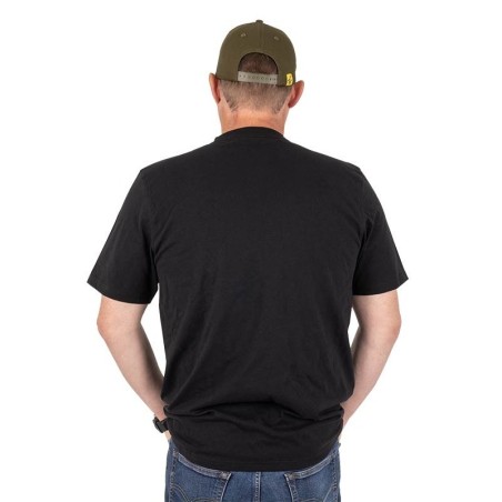 Camiseta Black Cat Logo Desgastado - Negro