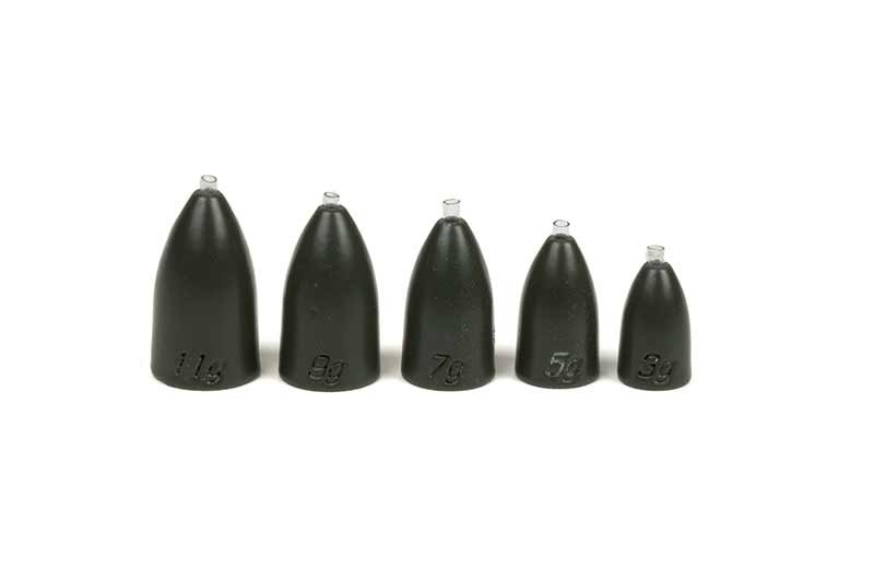 Plombs De Pêche Tungstène – 1,8g à 21g, Balle Noire Avec Attache, Neufs