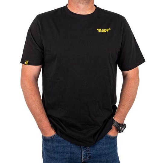 Camiseta Black Cat Chase Dreams - Negro