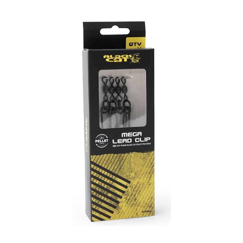 Clip Plomb Black Cat Pellet Pro Mega Lead Clips