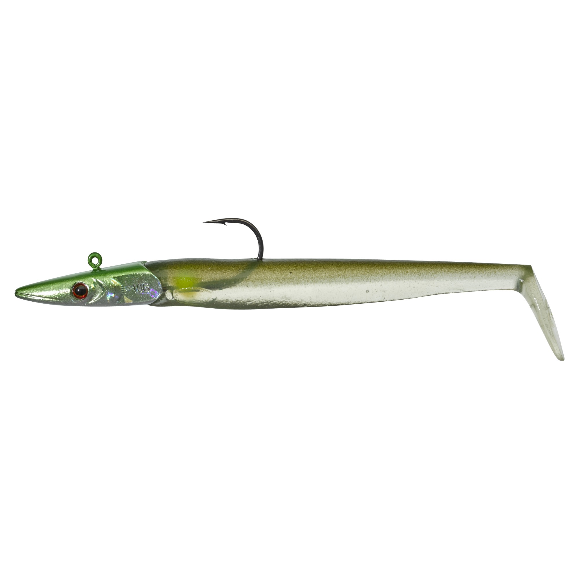 Leurre Nitro Slim Shad 150 couleur secret herring monté sur têtes plombées en 4 grammages