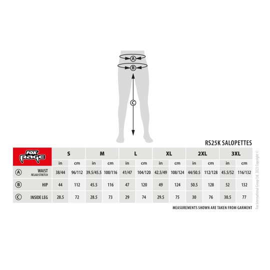 Salopette Fox Rage RS Triple Layer Salopette
