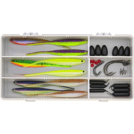 Soft Lures Kit Westin Zander Box Dropshot Texas & Carolina