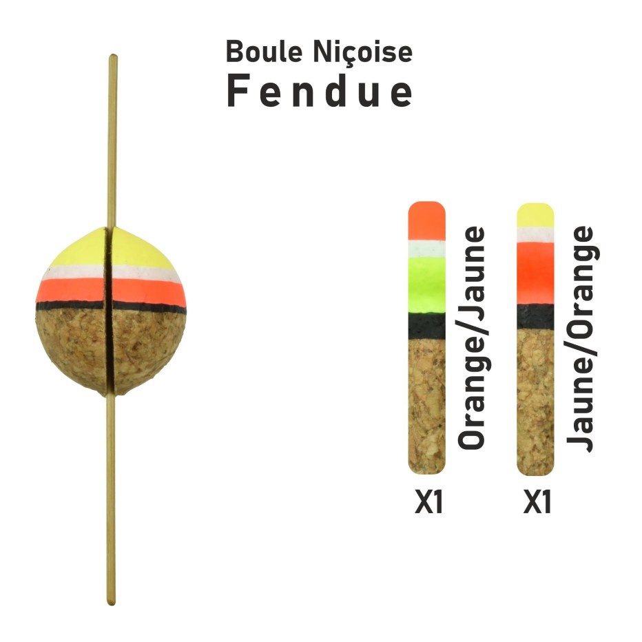 Flotteur fendu Garbolino Boule Niçoise Streamline - Pack de 2