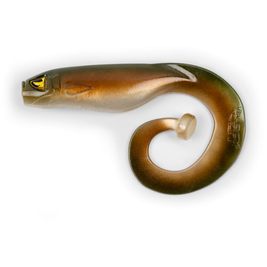 Leurre Souple Black Cat Mega Curl Tail 22cm