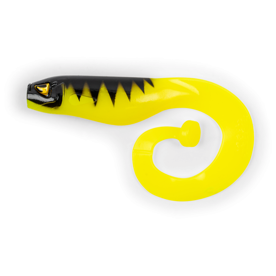 Señuelo Vinilo Black Cat Mega Curl Tail 22cm