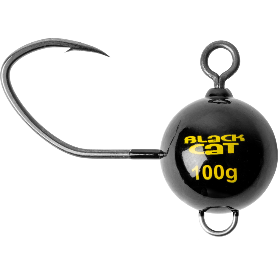 Jig Head Black Cat Mega Black Fireball