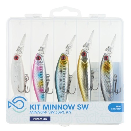 Kit 5 Poissons Nageurs SRT Minnow SW - Bar & Carnassiers