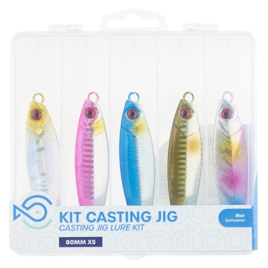 Kit SRT Casting Jig — 5 jigs pour bar et maquereau