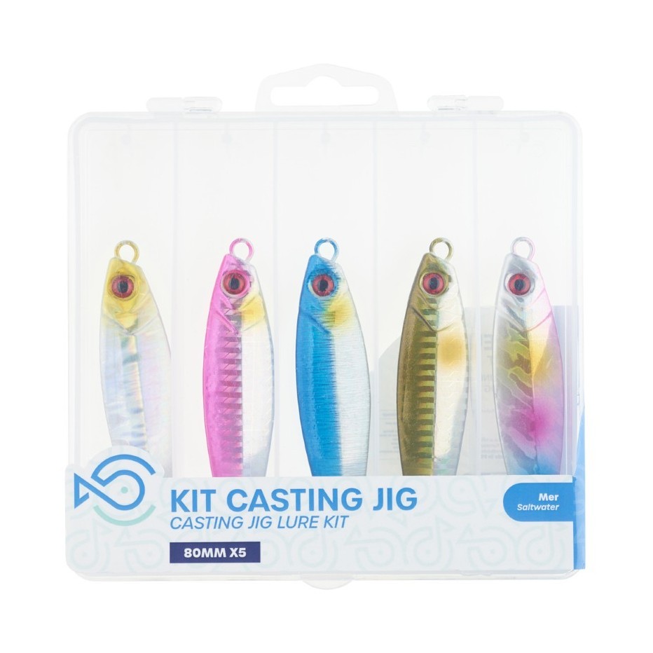 Kit SRT Casting Pilker — 5 pilker für Barsch und Makrele