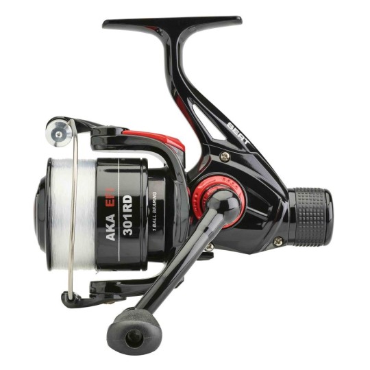 Spinning reel SRT Aka EFI 201 RD - Rear brake, delivered filled with wire
