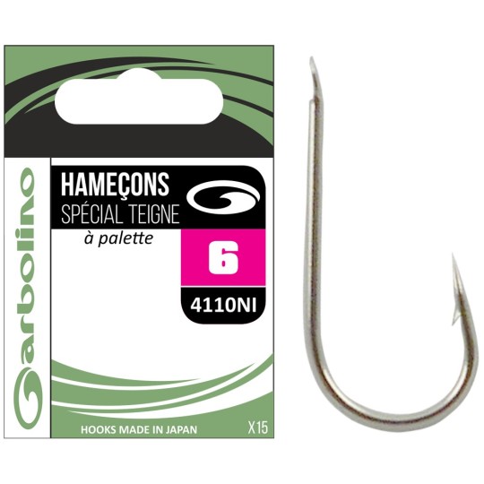 Palette hook Garbolino Streamline Trout 4110 NI - 15 pcs