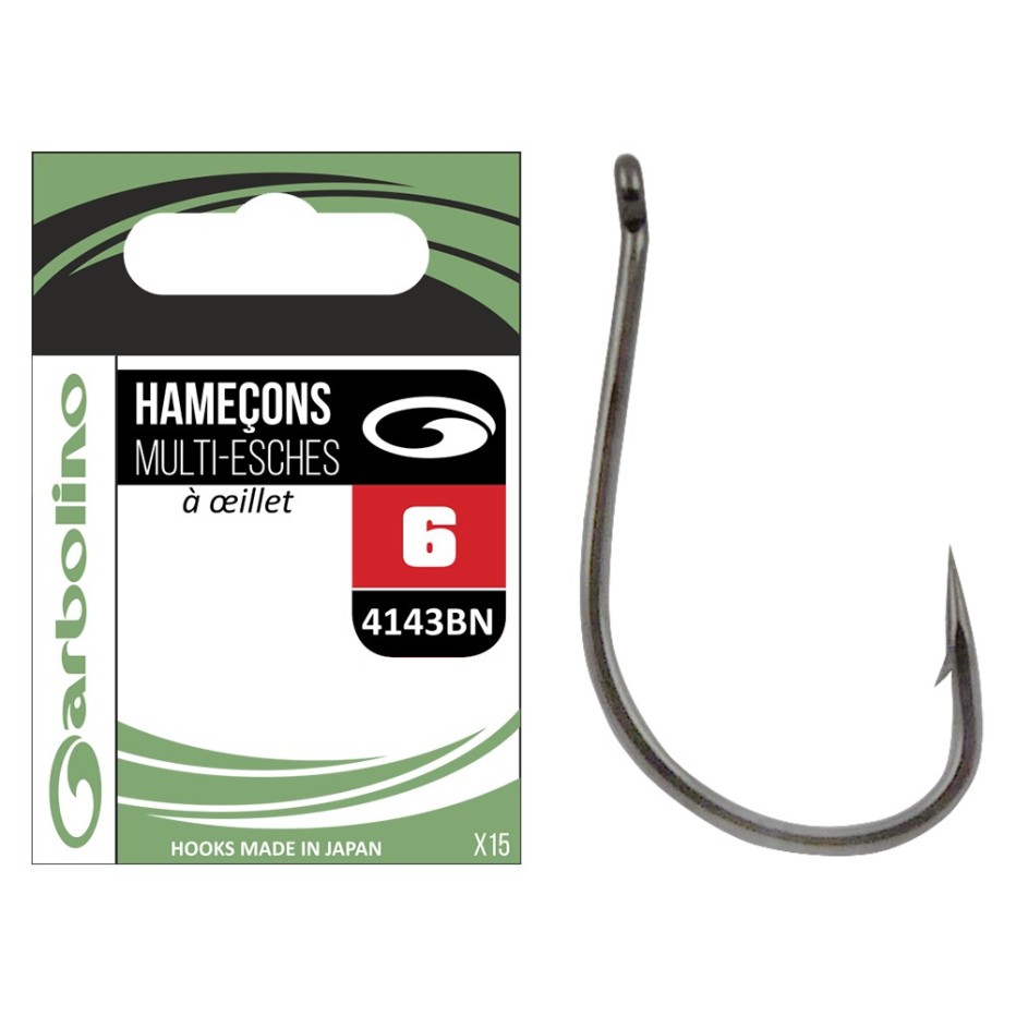 Eyelet Hook Garbolino Streamline Trout 4143 BN