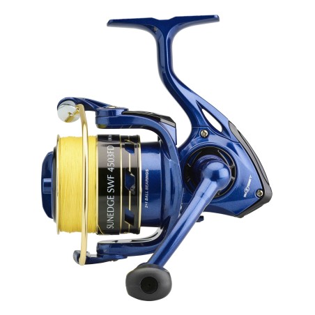 Moulinet mer Sunedge SWF –Bobine alu, livré avec tresse