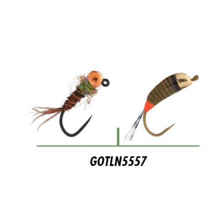 Nymph Assembly Garbolino x2 - Ready to fish for trout