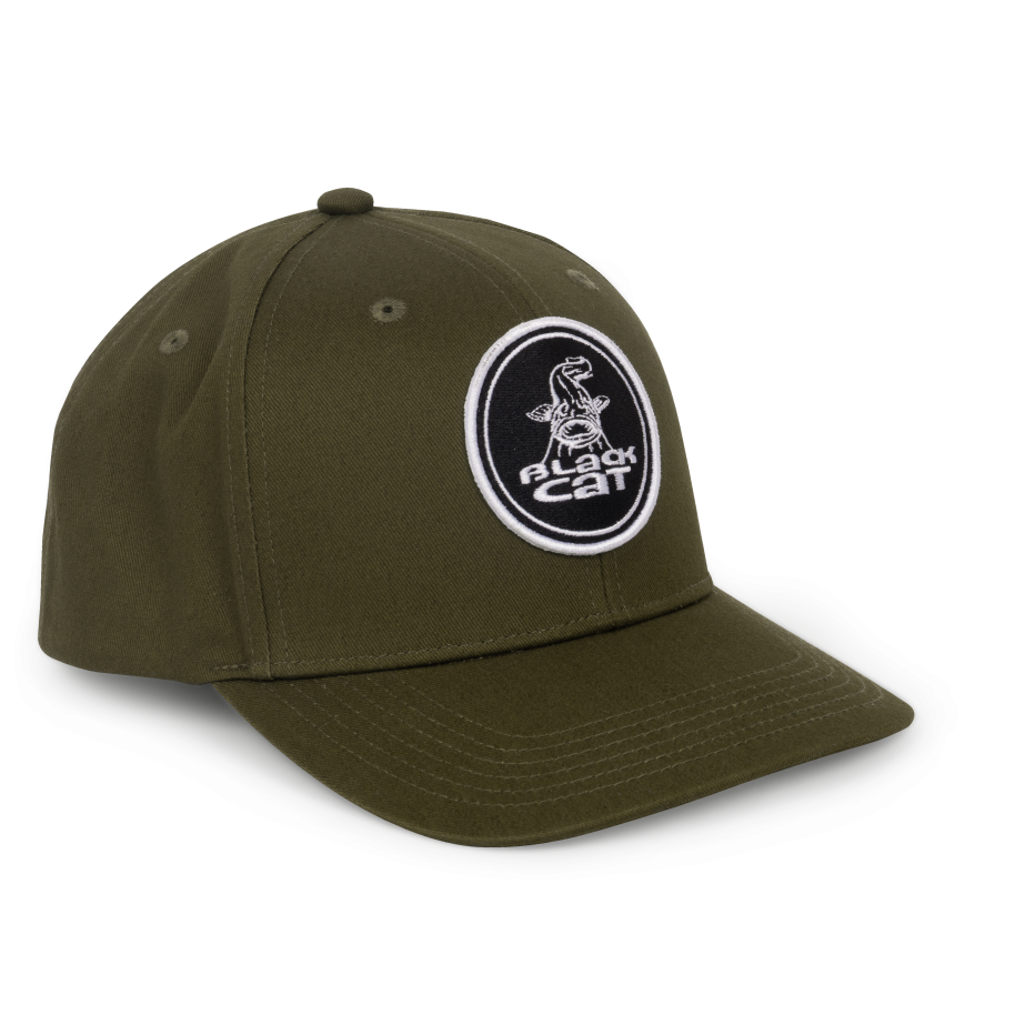 Casquette Black Cat Green Flat Peak Cap