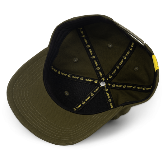 Casquette Black Cat Green Flat Peak Cap