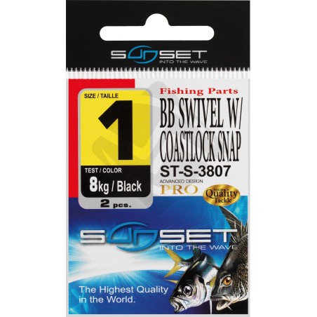 Swivel clip Sunset Coastlock BB Swivel - Up to 70kg