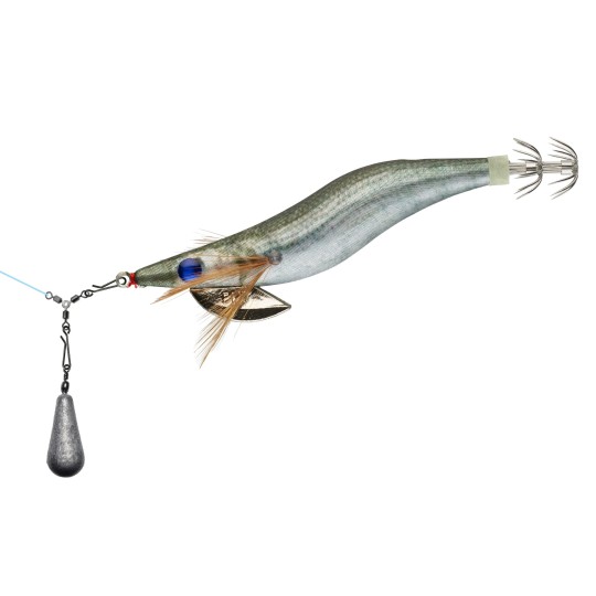 Emerillon Grapa Rolling Sunset Tres Vías con Broche - Pesca Eging