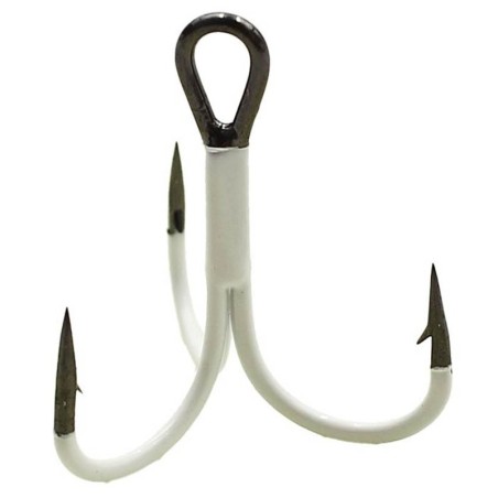 Anzuelo Triple Owner STV-36 Predator Fantasma Blanco