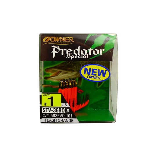 Triple Owner STV-36BO Flash Orange UV – High strength hook