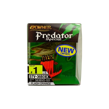 Triple Owner STV-36BO Flash Orange UV – High strength hook