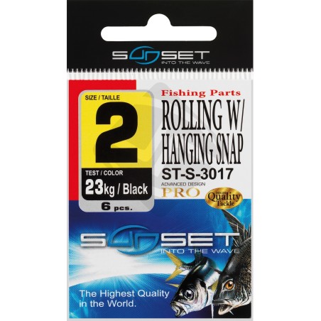 Emerillon Grapa Sunset Rolling W/ Hanging Snap - Hasta 23kg