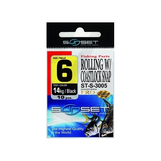 Emerillon Agrafe Sunset Rolling Coastlock Snap ST-S-3005