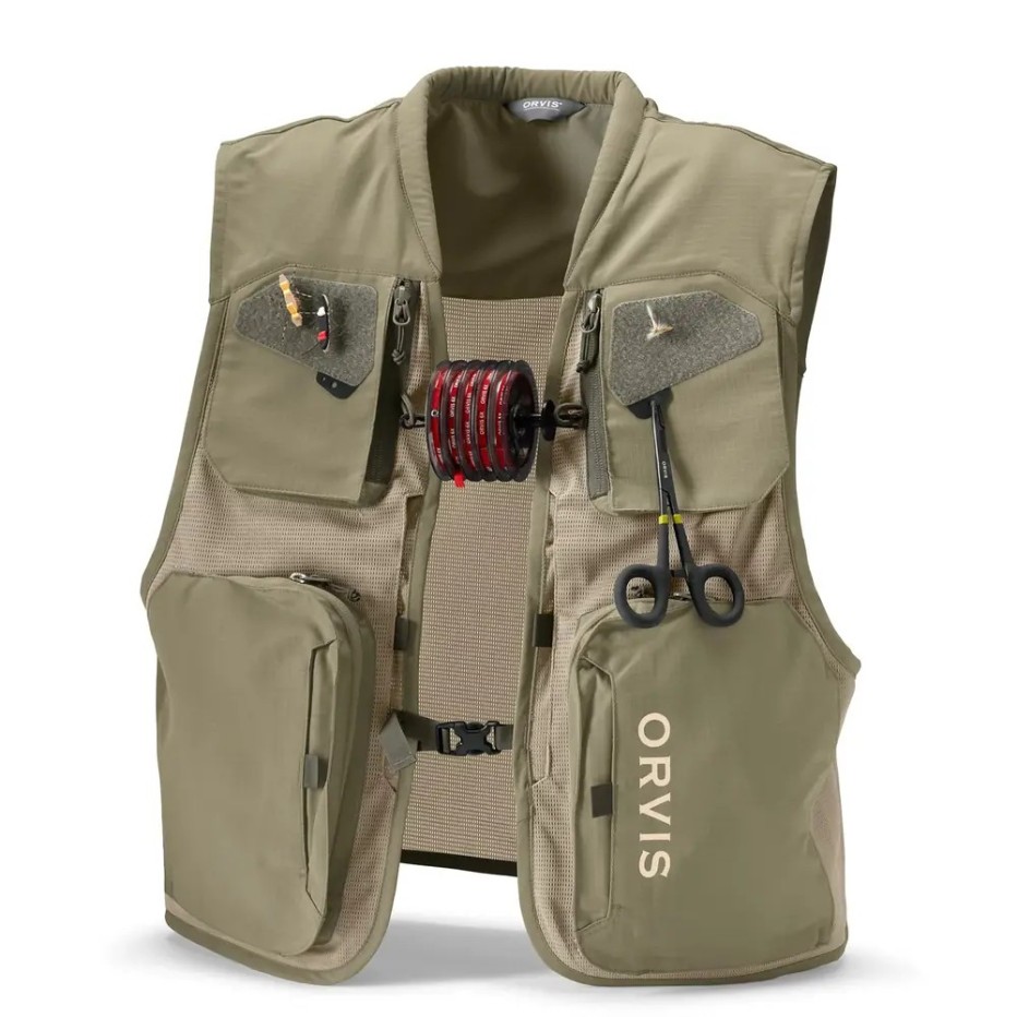 ORVIS Clearwater Mesh Fishing Vest - Lightweight, Breathable, 8 Pockets
