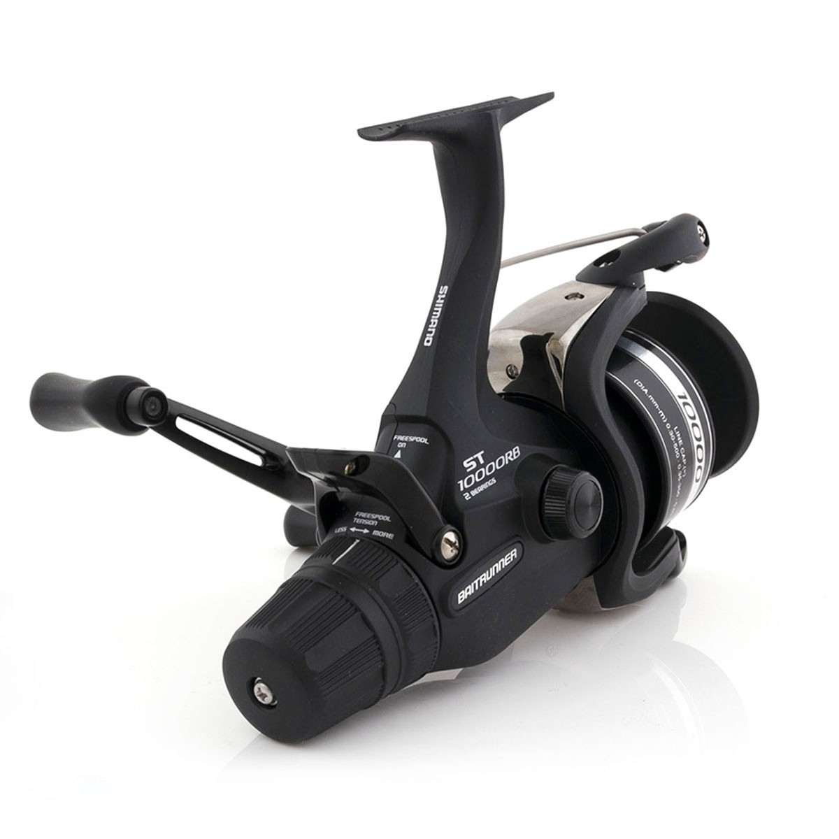 SHIMANO Moulinet  Baitrunner ST-RB : Frein - 6kg, Poids - 555g, Ratio - 4.6:1, R&eacute;cup&eacute;ration - 87cm, Taille Moulinet - 10000