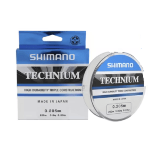 Nylon Shimano Technium 200m – Faible Élasticité