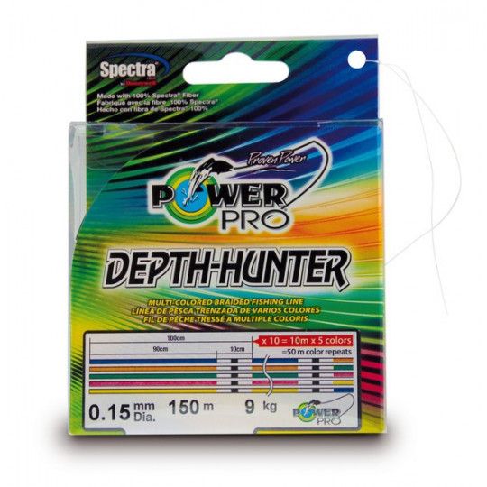 Geflochtene Angelschnur Power Pro Depth Hunter 300m - Meeresjigging