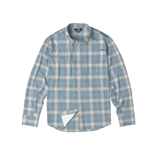 Chemise Orvis Pro Stretch LS UPF50 - Bleu / Blanc