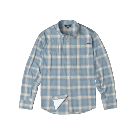 Chemise Orvis Pro Stretch LS UPF50 - Bleu / Blanc