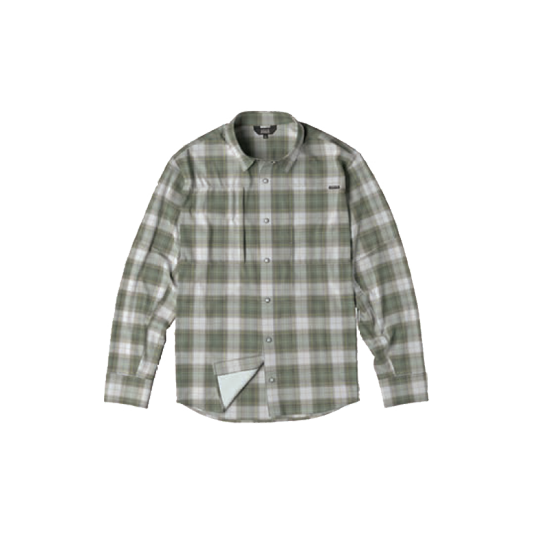 Chemise Orvis Pro Stretch LS Shirt UPF50 - Vert / Blanc