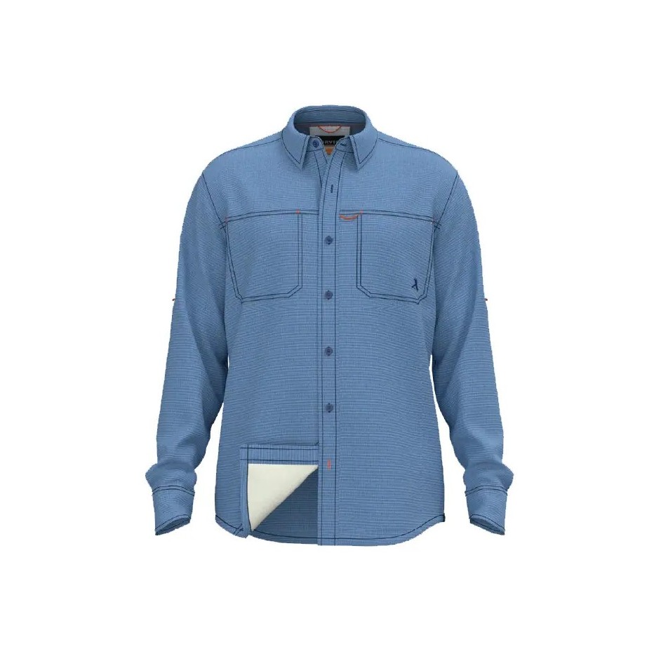 Orvis Open Air Caster Hemd UPF30 - Blau