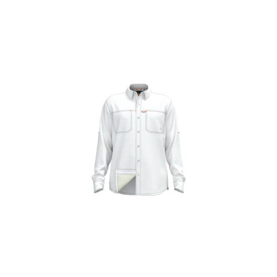 Chemise Orvis Open Air Caster Shirt White UPF30