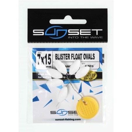 Perles Float Ovals Sunset pour montages surfcasting