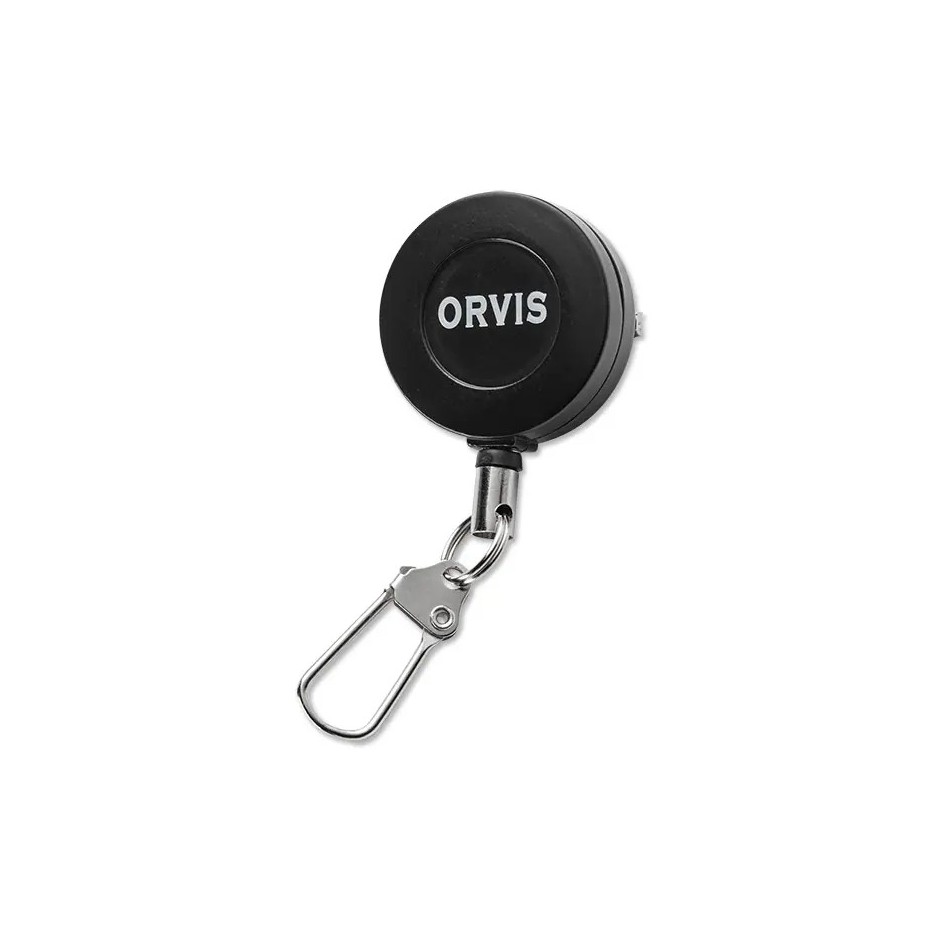 Orvis Zinger service button with steel cable