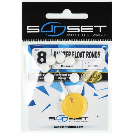 Blister Float Redondos Sunset | Montaje Surfcasting atractivo