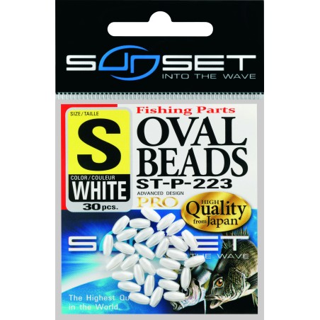 Hard Oval Beads Sunset - Surfcasting Mounts