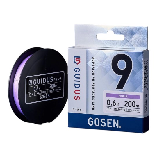 Tresse Gosen Guidus X9 – PE 9 Brins - Fabrication Japonaise