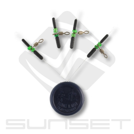 Stop Float Rolling Sunset, glass beads and swivel