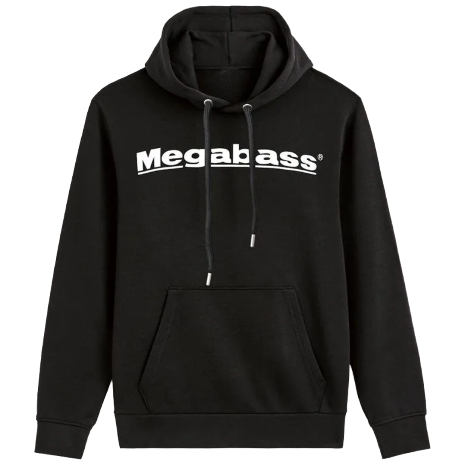 Black Megabass Sweatshirt - Comfort and style for fishing