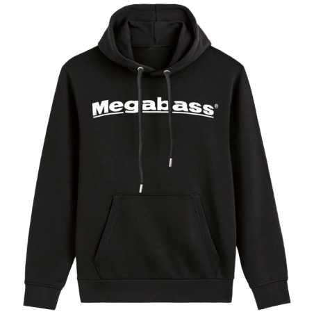 Black Megabass Sweatshirt - Comfort and style for fishing