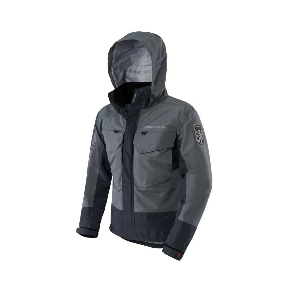 Veste Imperméable Finntrail Coaster Grey - Étanche & Respirante
