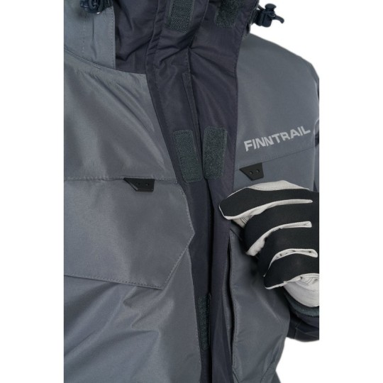 Chaqueta Impermeable Finntrail Coaster Grey - Impermeable & Transpirable