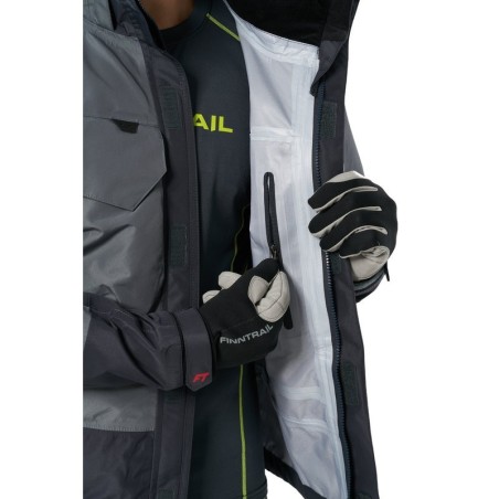 Finntrail Coaster Graue Regenjacke - Wasserdicht & Atmungsaktiv