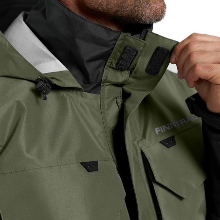 Veste Imperméable Finntrail Coaster Khaki - Étanche & Respirante