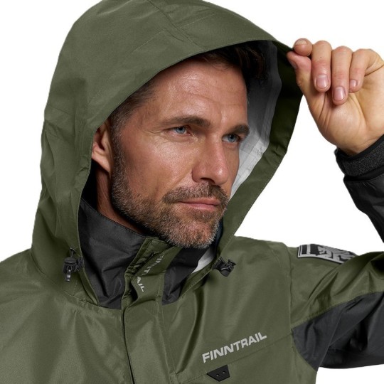 Chaqueta Impermeable Finntrail Coaster Khaki - Impermeable & Transpirable